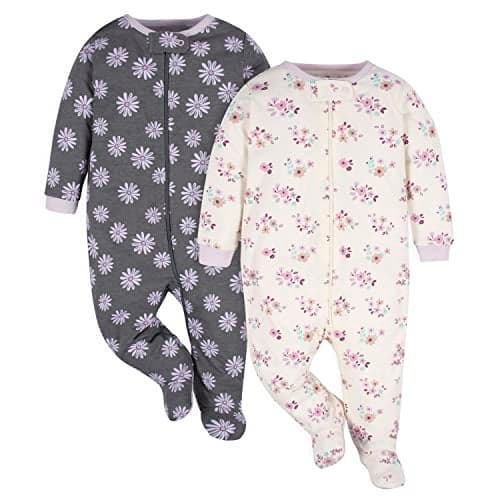 Gerber Baby Girls 2-Pack Sleep 'N Play Lavender 0-3 Months