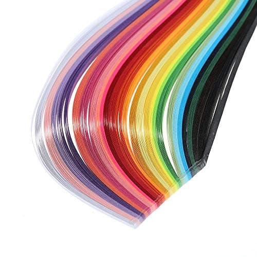 TXIN 1300pcs Quilling Paper Strips 3mm 26 Colors Quilling Paper Kit for Adults Beginners Professional DIY Art Craft
