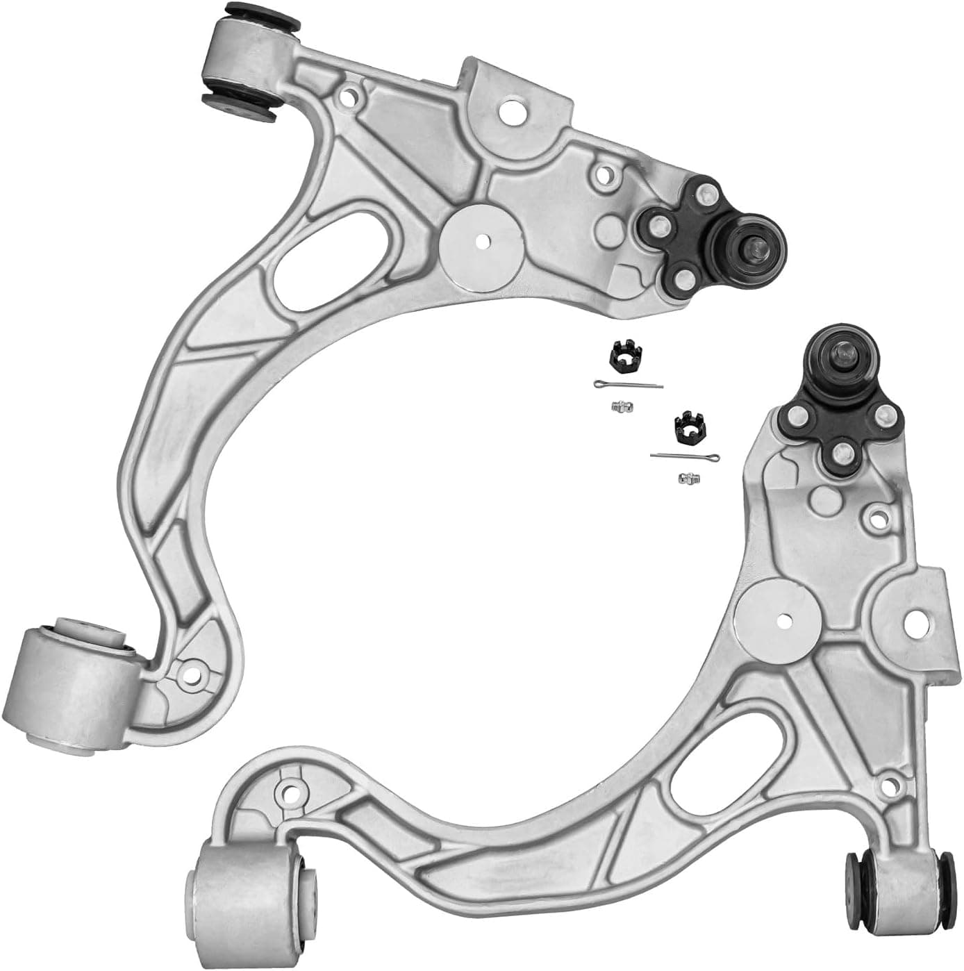 Detroit Axle Front Lower Control Arm with Ball Joint Assembly - 2pc Set for Buick, Cadillac, and Oldsmobile Models