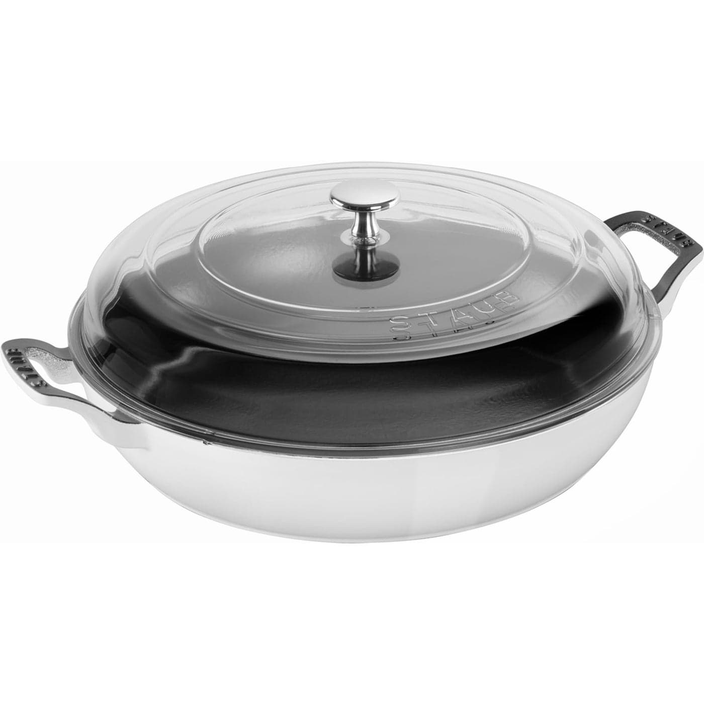 Staub Cast Iron Braiser 35qt White