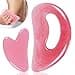 FDKJEJC Body Gua Sha Tool Cellulite Guasha Tool for Body Body Massage Tools Natural Resin Lymphatic Drainage Tool Guasha Tool for FaceBack Legs Womens Body Shaping Tools Pink