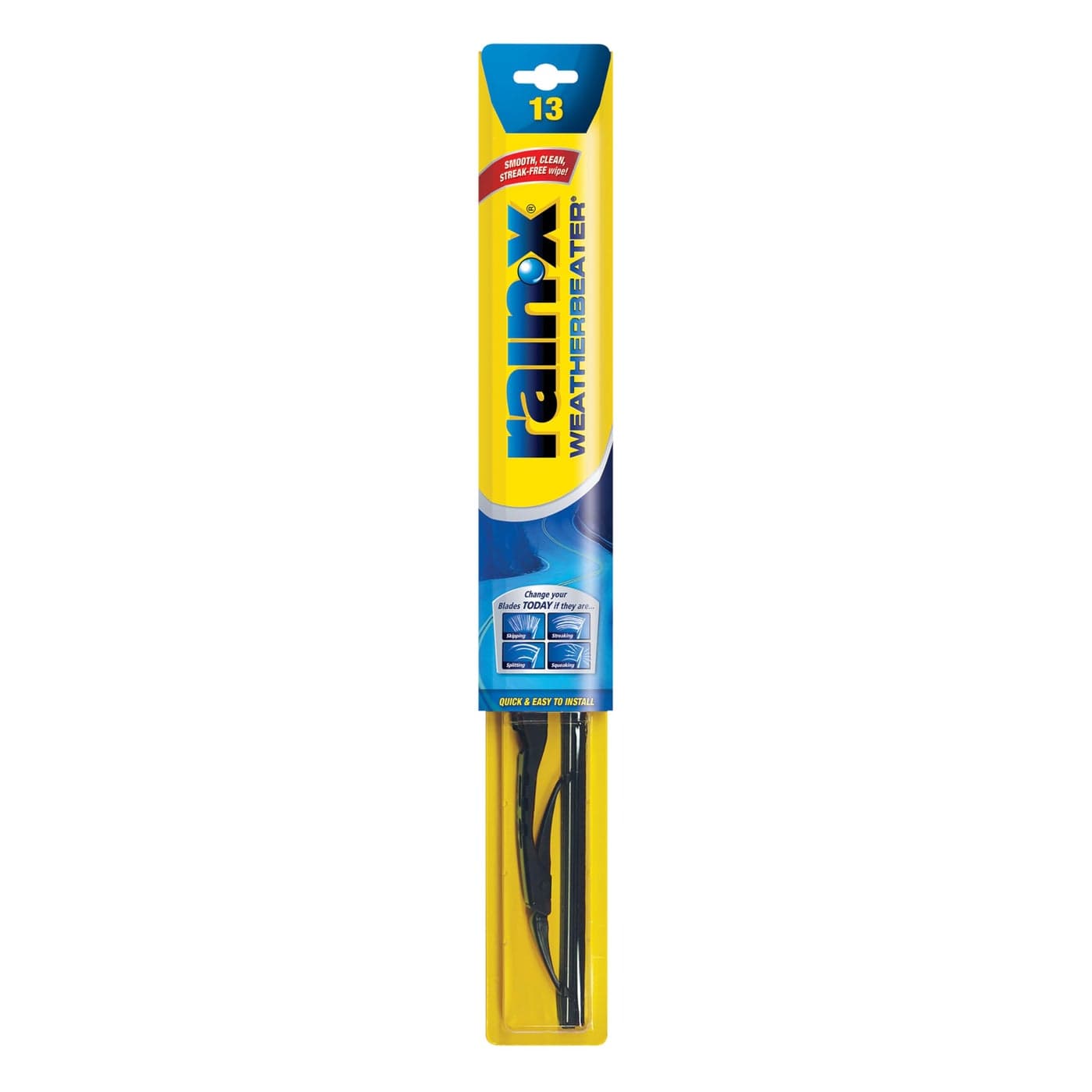 RainX RX30213 WeatherBeater Wiper Blades 13 Windshield Wipers Pack Of 1 Automotive Replacement Windshield Wiper Blades That Meet Or Exceed OEM Quality And Durability Standards