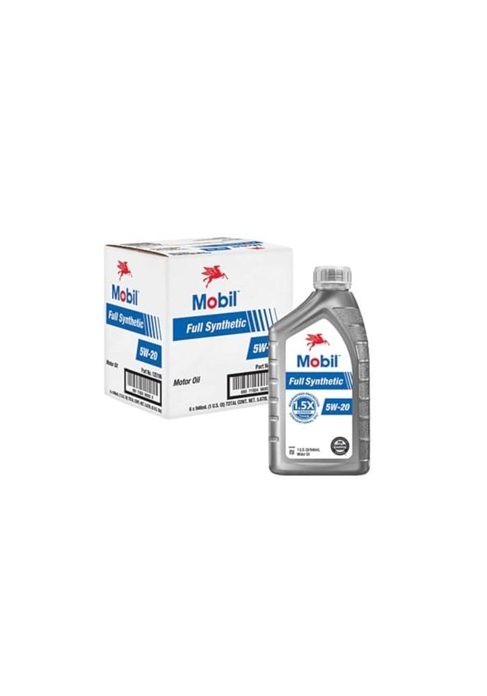 Mobil Full Synthetic Motor Oil 5W20 1 Quart 6pack