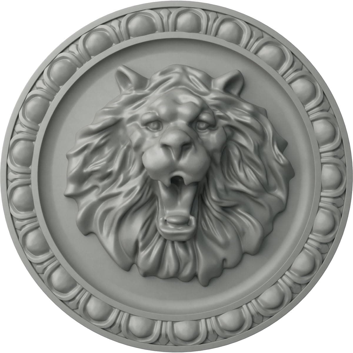 Ekena Millwork ROS08X08LI Lion Rosette 7 34OD x 2P Primed
