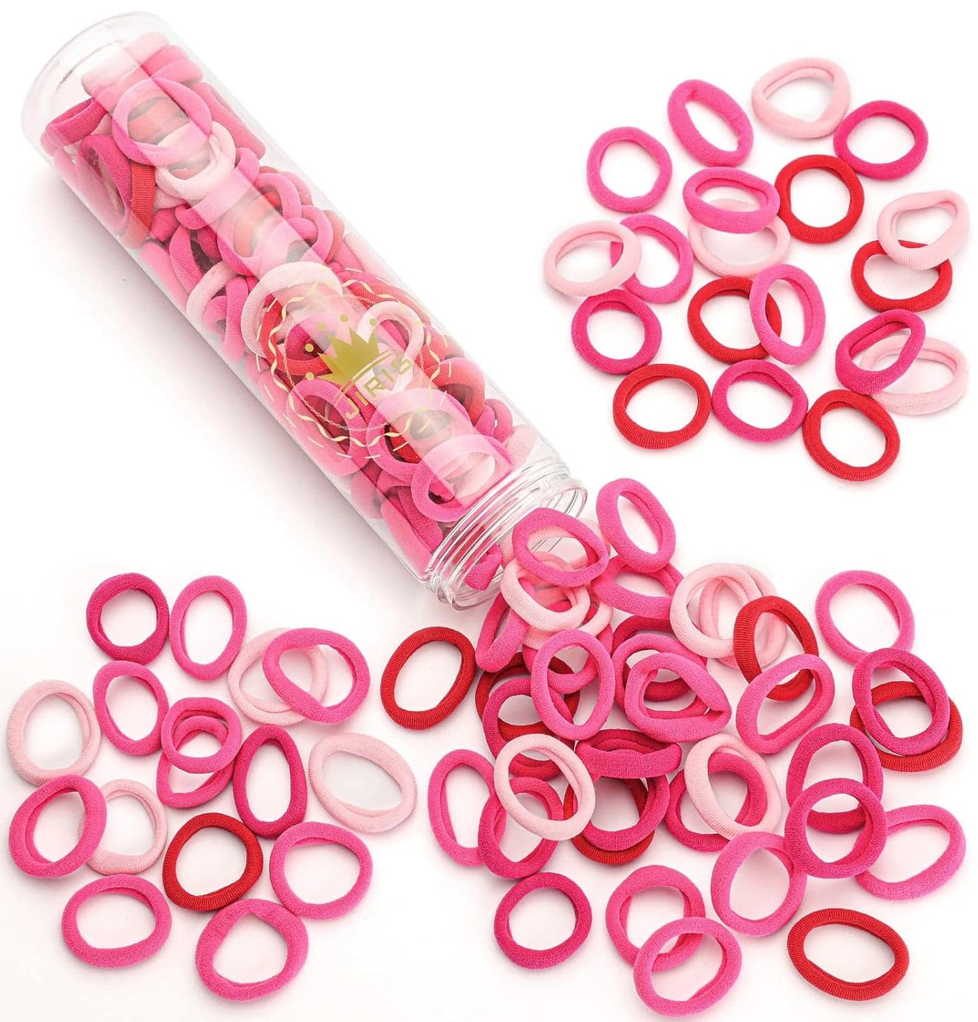 100 pcs No Break Hair Ties fitting Kit and limitedtime Starter Kit Gentle for any hair type with no slipping or snagging Color mixingRed