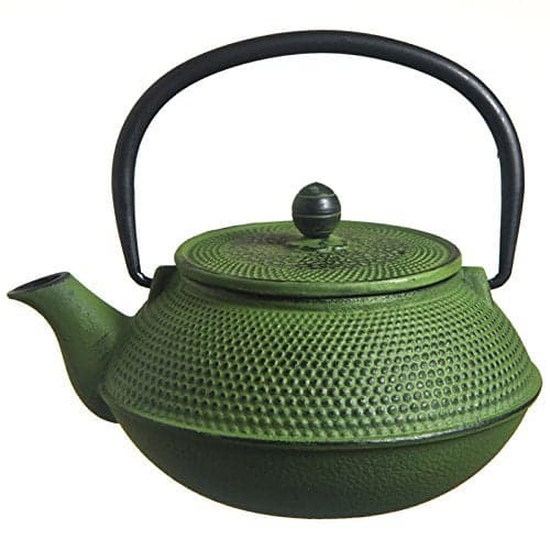 MV Trading T7006 Cast Iron Teapot 27Ounce Green Hobnail