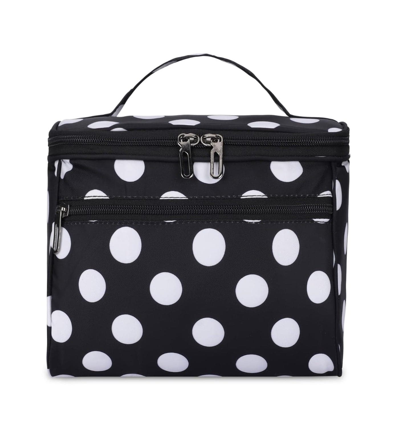 KUKLAR Polyester Waterproof Multifunctional Small Cosmetic Bag for Women, Makeup Bag for Travel, Cosmetic Bag Pouch,Makeup Organizer Perfectly Fit in Any Suitcase Or Big Bag (Black)