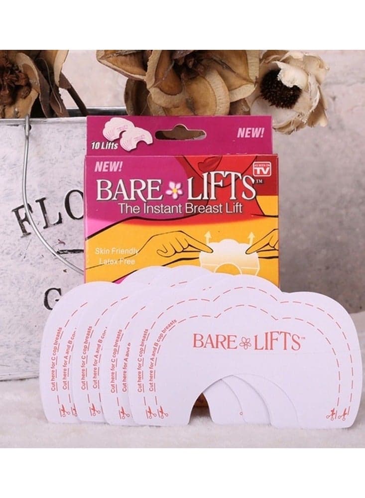 10pcs Invisible Bare Push Up Instant Lift Support Bra Shaper Adhesive Tap