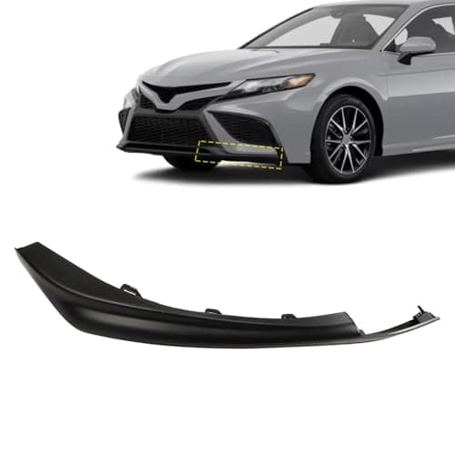 XQSMWF 53124-06260 Matte Black Driver Side Front Bumper Lower Molding Trim Compatible with Toyota Camry XSE SE 2021-2023 2.5L l4/ 3.5L V6# TO1046115