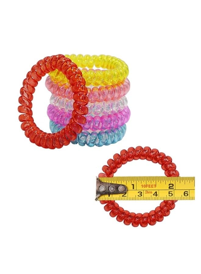 MaberryTech Direct Sensory Stretchy Kids Bracelets 6 Pack Funny Speech and Communication Aid Coil Toys for Boys Girls with Autism ADHD Fidget Anxiety or Special Needs Assorted Colors