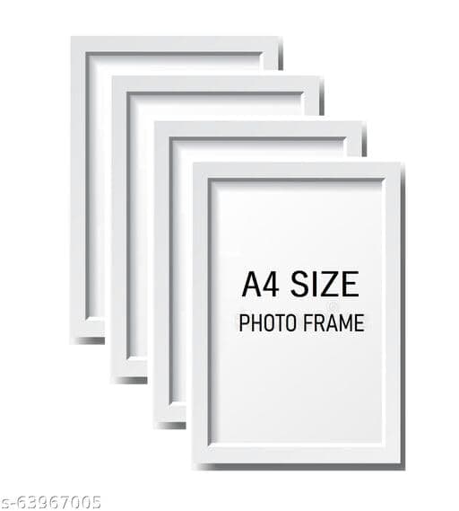 Stuthi Arts Wall Wood Photo Frames White-A4(4)
