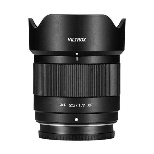 VILTROX 25mm F1.7 Fuji, AF 25mm f/1.7 X Mount Lens for Fujifilm, 25/1.7 XF Lens for Fujifilm X-T4 X-T10 X-T20 X-T30 XT30II X-T100 X-T200 X-H2 X-H2S X-T5 X-S20 X-T50 X-M5