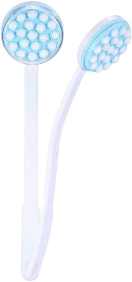 Handled Lotion Oil Cream Applicator Body Leg Bath Brush Massager Massaging Tool for Back Arms Legs