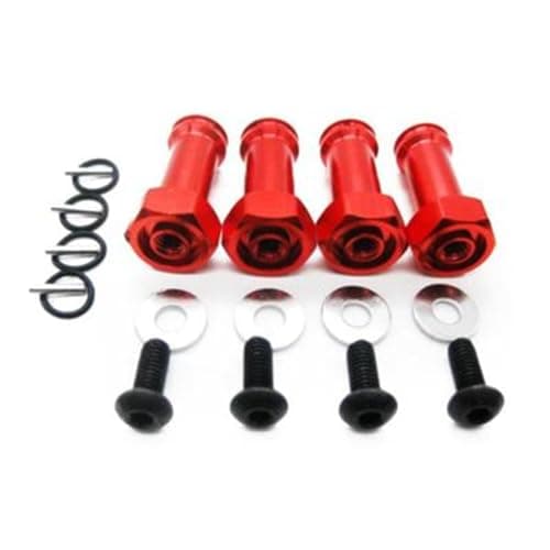 ZDingTech Upgrade Metal Wheel Extenders for 1/14 MJX Hyper Go 14301 14302,H16BM H16GT 16207 16208 16209 16210 14209 14210 Parts Upgrade Parts(A10 Upgrade Metal Length Hex Wheel Hub Nut Pins)