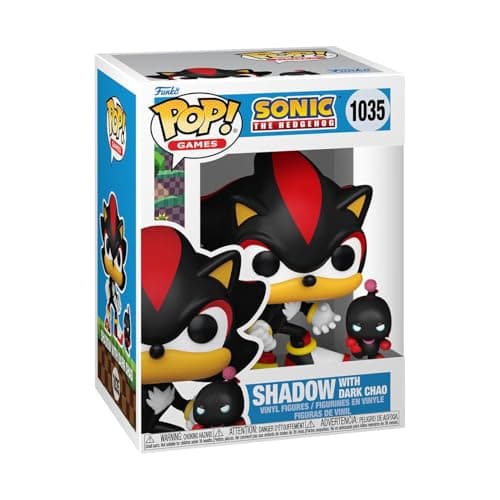 Funko Pop Buddy Sonic The Hedgehog Shadow The Hedgehog with Dark Chao Collectable Vinyl Figure Gift Idea Official Merchandise for Kids Adults Video Games Fans