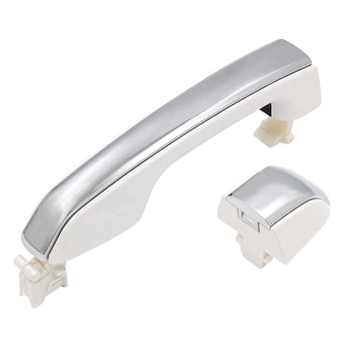 JDMON White Chrome Exterior Outside Door Handle Compatible with Lexus GX460 Toyota 4Runner Land Cruiser 20102021 Front Rear Right Passenger Side Replacement for 6921060170A0 6925060050