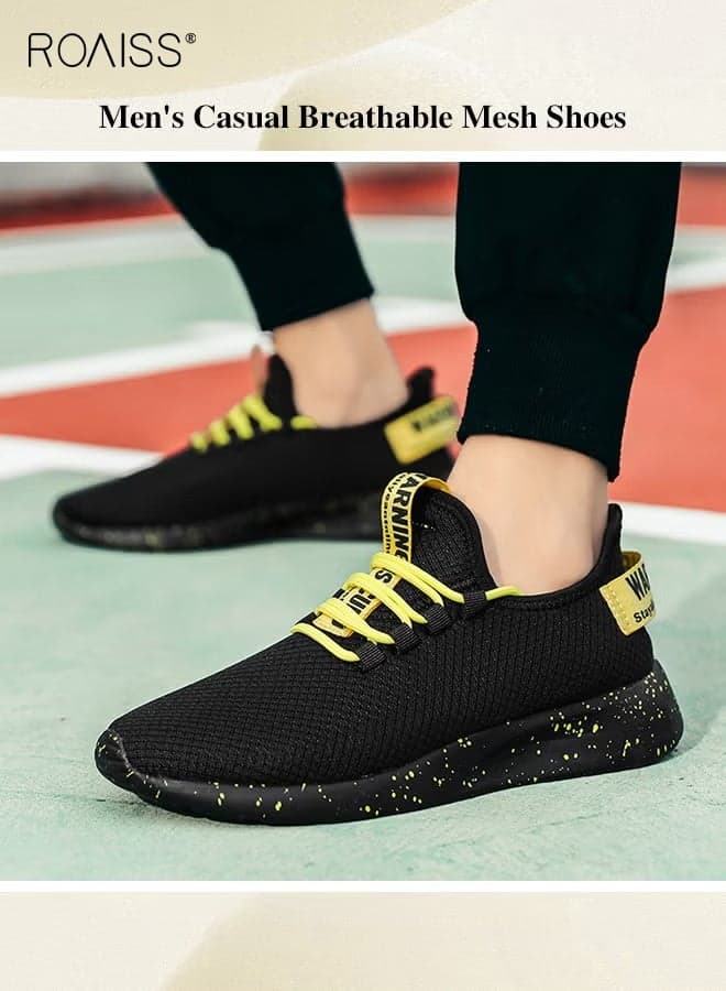 Men's Comfortable Running Walking Sport Shoes High Quality Jogging Sneakers Breathable Non-slip Fitness Training Footwear Color Blocked Sneakers Outdoor Lightweight Sneakers