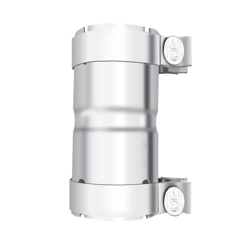 Stainless Steel 2.5 to 2.5 Inch Exhaust Adapter, 2.5" ID Exhaust Reducer Connector Pipe with Clamp