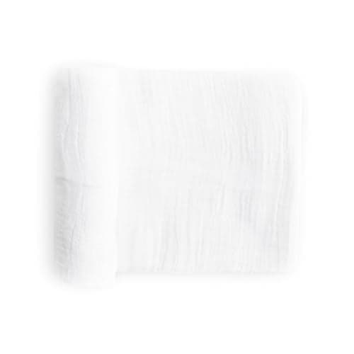 Little Unicorn Cotton Muslin Swaddle Blanket Single 100 Cotton Super Soft Newborns and Infants 47 x 47 Unisex White