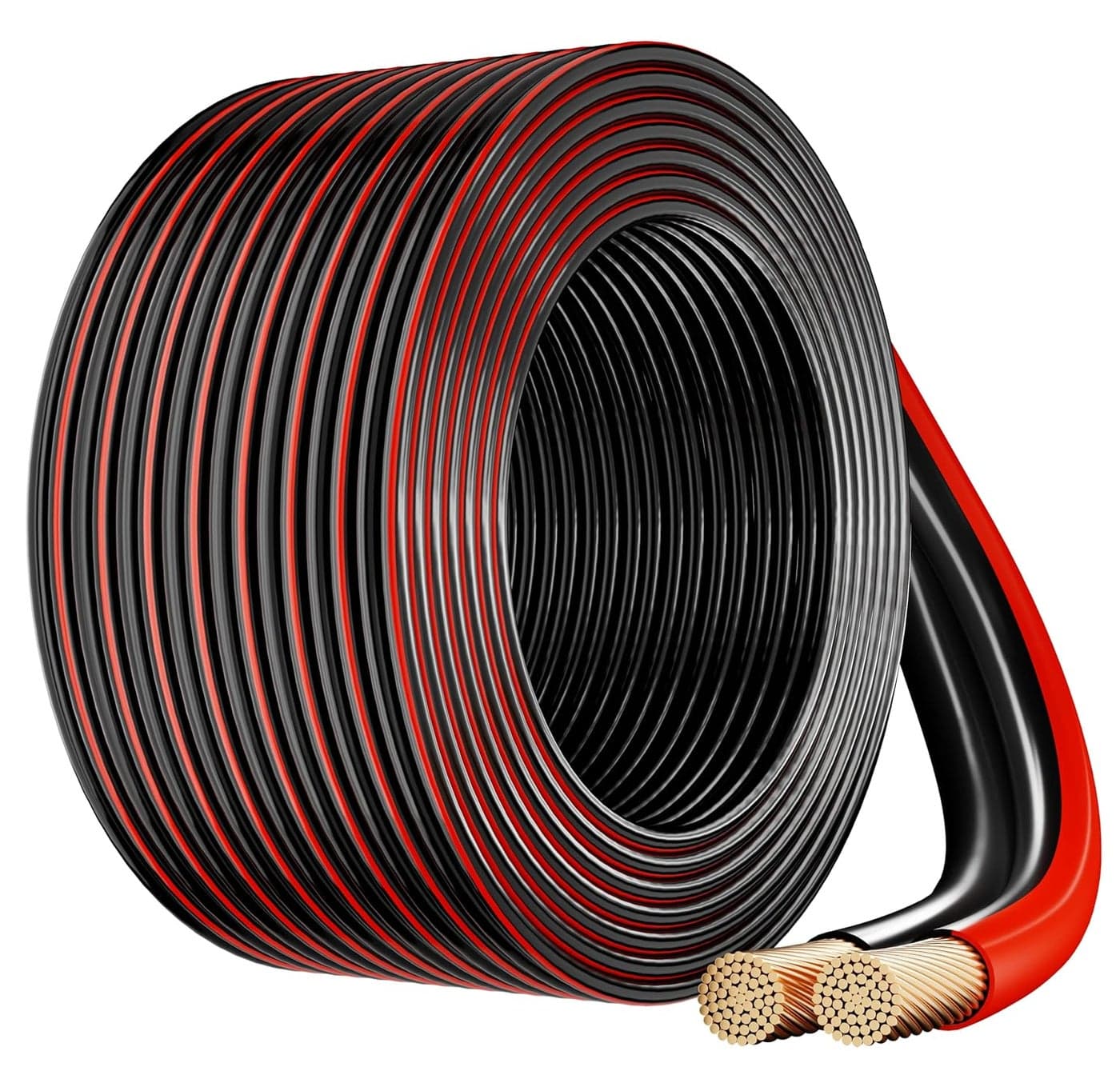 FEDUS 16 GaugeAWG Speaker Wire OxygenFree Copper 2 Conductors Audio Speaker Cable for Car Speakers Stereos Subwoofer Home Theater Speakers HiFi Surround Sound 10 METER REDBLACK