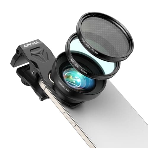 APEXEL 100Ultra Macro Lens with CPL Starlight - Enhanced Version Smartphone Lens for iPhone, Samsung, Pixel | Pro Macro Photography of Flowers, Iinsects, Jewelry, Food Details and Other Small Objects