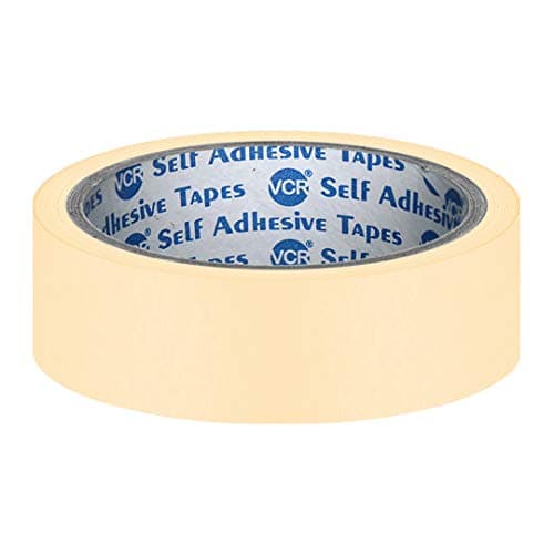 VCR Masking Tape - 20 Meters in Length 24mm / 1" Width - 24 Rolls Per Pack - Easy Tear Tape, Best for Carpenter, Labelling, Painting and leaves no residue after a peel.