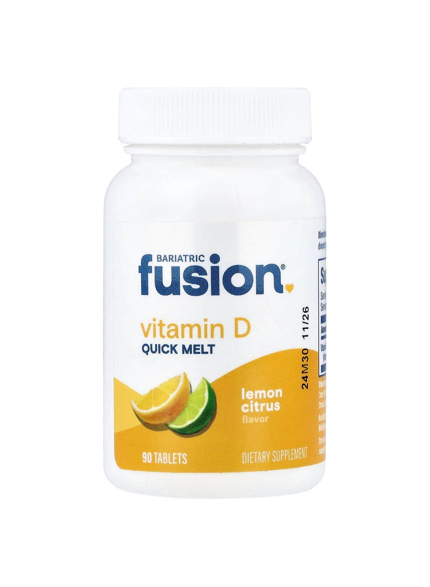 Vitamin D, Quick Melt, Lemon Citrus, 90 Tablets (125 mcg per Tablet)