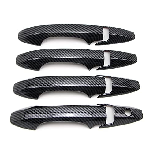 Dreamseek 8Pcs 4 Door Handle Cover Compatible with Honda CRV CRV 2007 2008 2009 2010 2011 Exterior ABS Molding Protector Trim Carbon Fiber Pattern