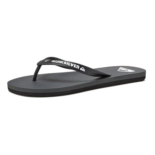 Quiksilver Men's Molokai 3 Point Flip Flop Sandal, Grey 1, 10