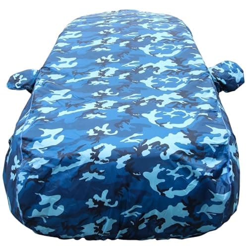Autofact 100% Waterproof Car Body Cover Compatible with Maruti Alto Old Model (2000 to 2014), with Mirror Pockets, 4 x 4 American Matty, Long Lasting Durable Material, Camouflage Airforce Look