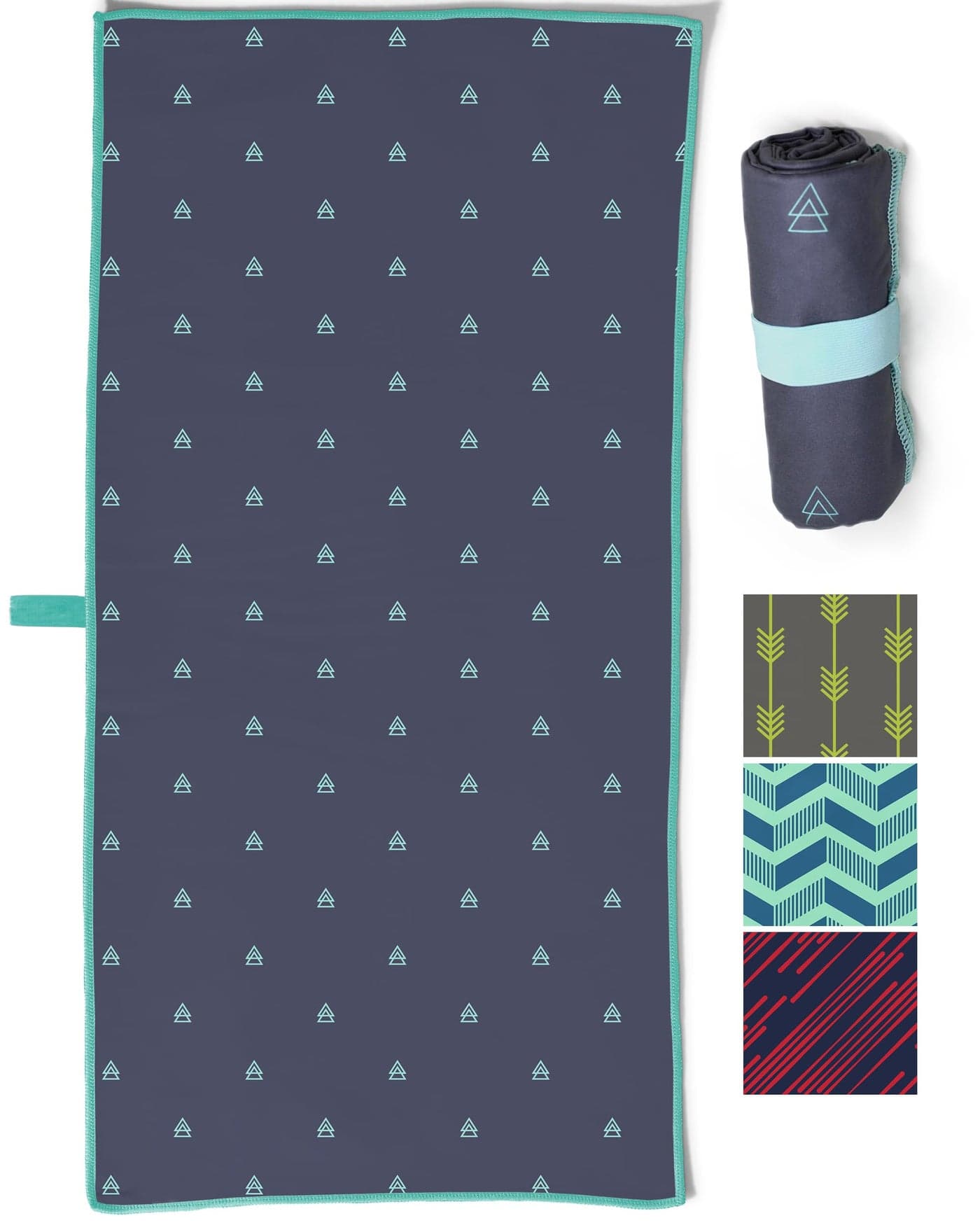 Acteon Large Microfiber Beach Towel, 64" x 30" Quick Dry Odor-Free Technology, Men & Women Fast Drying Absorbent Swim Towels for Swimmers, Sand, Pool, Travel, Hiking, Gym, Camping, Bath
