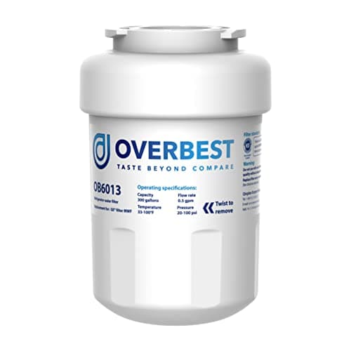 Overbest OB6013 Replacement for GE® MWF®, SmartWater® MWFP, MWFA, GWF, MWFAP, HDX FMG-1, WFC1201, HWF, GSE25GSHECSS, 9991, RWF1060, 197D6321P006