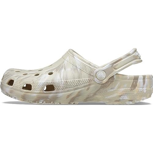Crocs Classic Marbled Tie-Dye Clog Bone/Multi Men's 9, Women's 11 Medium