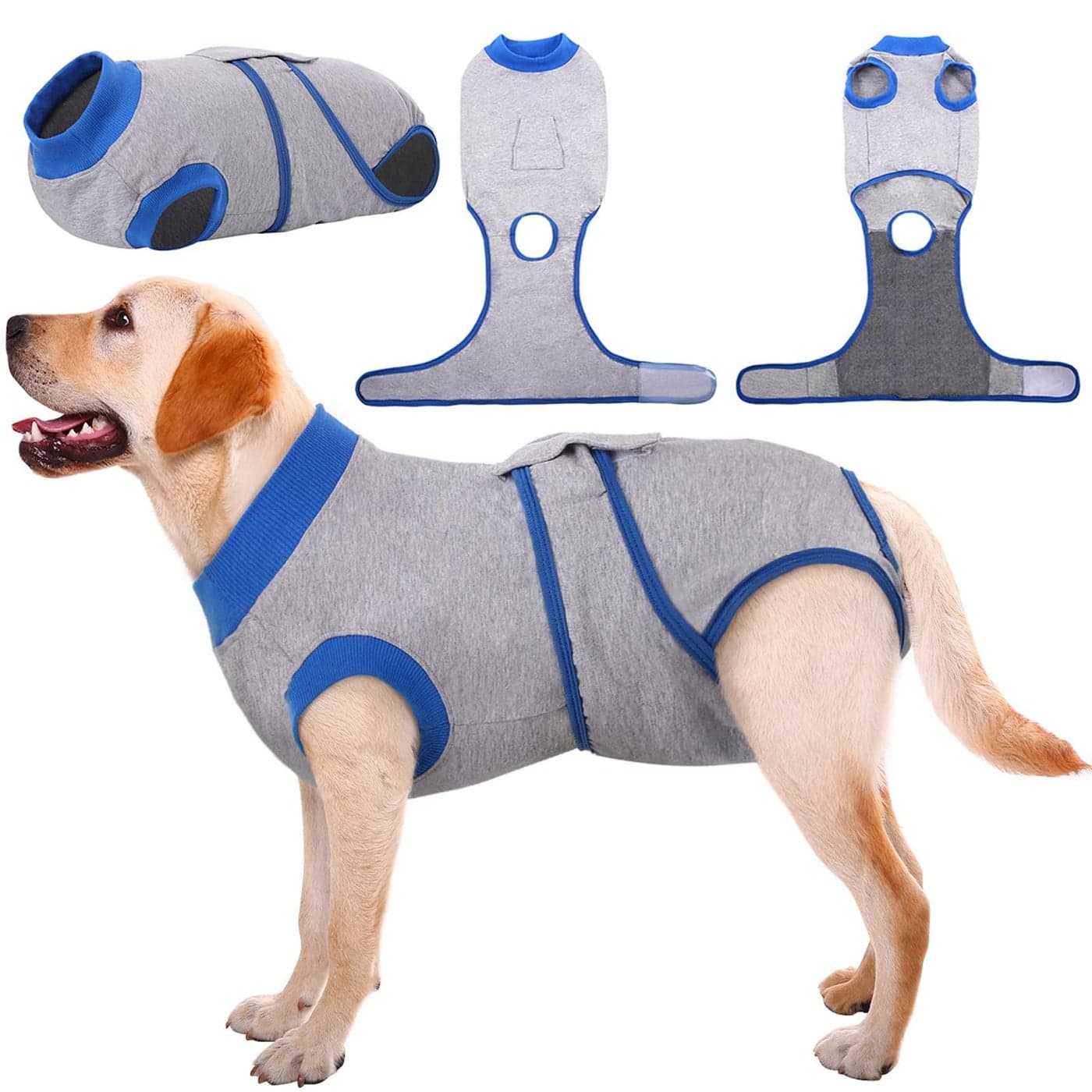 Kuoser Recovery Suit for Dogs Cats After Surgery Professional Pet Recovery Shirt Dog Abdominal Wounds Bandages Substitute ECollar ConePrevent Licking Dog Onesies Pet Surgery Recovery Suit