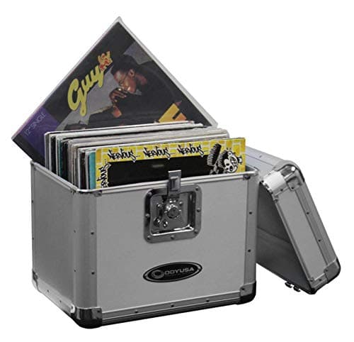 Odyssey KROM Series Silver Record/Utility Case for 70 12" Vinyl Records & LPs
