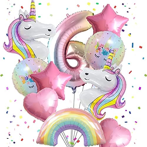 Unicorn Balloons Unicorn Birthday Party Decorations for Girls Foil Balloons Set Macaron and Rainbow Balloon Wedding Baby Shower Party Supplie number 6
