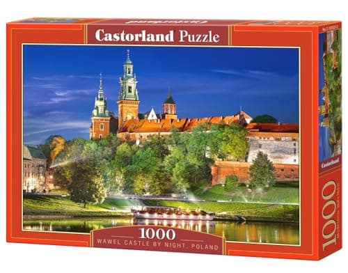 CASTORLAND 1000 Piece Jigsaw puzzle Wawel Castle by Night Poland Royal heritage Royal Castle Adult puzzle Castorland C1030272