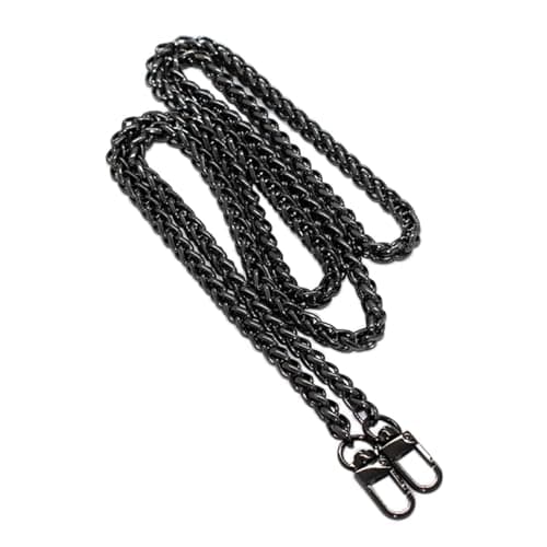 Model Worker Iron Lantern Chain Strap Handbag Chains Purse Chain Straps Shoulder Cross Body Replacement Straps with Metal Buckles GunBlack 315