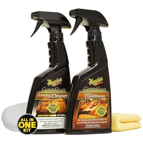 Meguiar's Leather Care Kit - Premium Leather Cleaner and Conditioner - The Perfect Interior Care for Automotive Seats