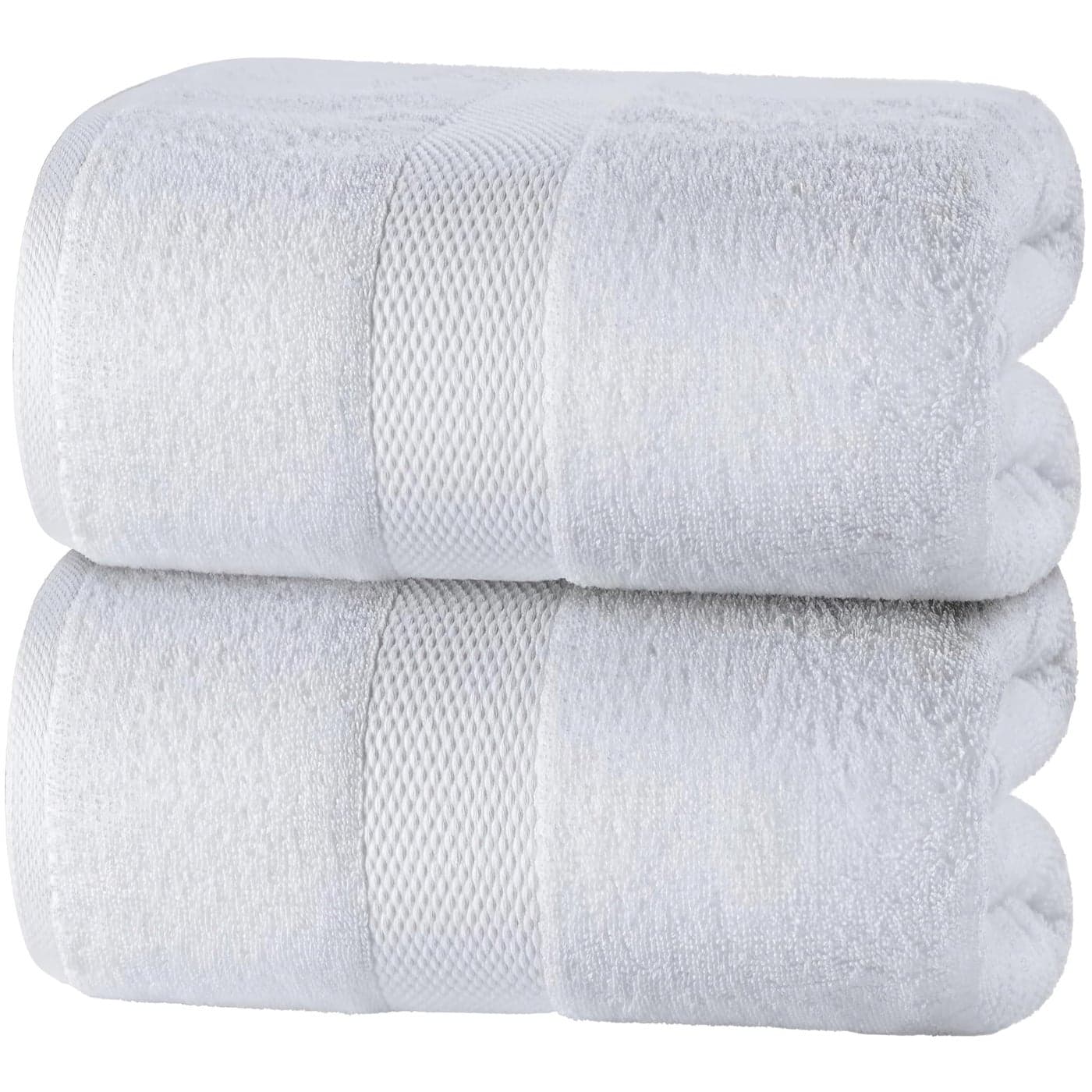 Luxury Bath Sheets Towels for Adults Extra Large | Highly Absorbent Hotel Collection | 35x70 Inch | 2 Pack (White)