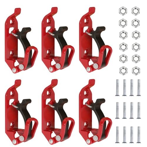 YSaekYeo 6 Pcs Shovel Mount for Roof Rack Metal Rubber Clamps Wall Mounting Brackets Quick Release Axe Holder Mount Kit Car Accessories for Roof Rack Truck Boats Military Equipment and Tools