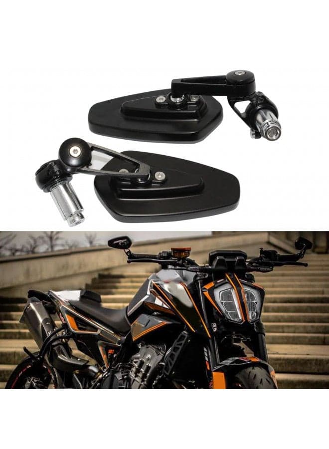 Black Motorcycle Bar End Mirrors Rear View CNC Compatible With GROM MSX125 CB500F Kawasaki Z125 pro Z650 Z750 Z800 Z900 ER6N ER6F Yamaha MT-03 MT-07 FZ-07 MT-09 FZ-09 MT-10 FZ-10 MT-25 FZ6 FZ8 FZ6R