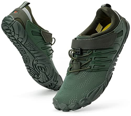 WHITIN Women's Minimalist Barefoot Trail Running Shoes | Wide Toe Box Size 10 Green 41