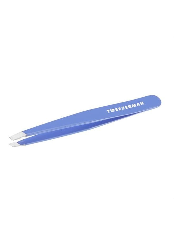 Stainless Steel Slant Tweezer - Eyebrow Tweezers for Women and Men (Lapis Blue)