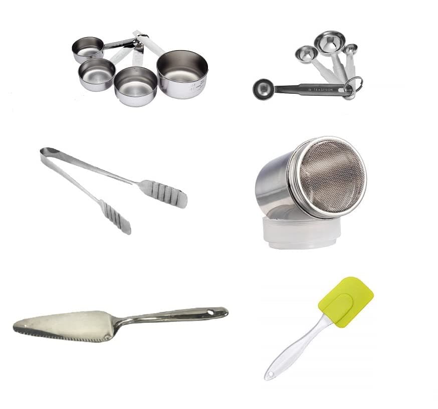 Dynore Stainless Steel 6 Pcs Cake Accessories