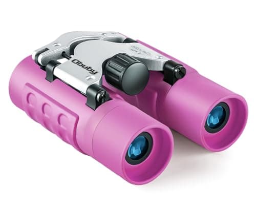 OBUBY Real Binoculars for Kids Gifts for 312 Years Boys Girls 8x21 HighResolution Optics Mini Compact Binocular Toys Shockproof Folding Small Telescope for Bird WatchingTravel Camping Purple