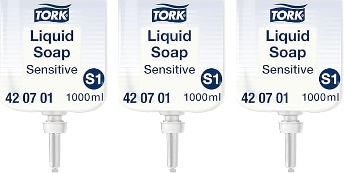 Tork Sensitive Liquid Soap S1 Dermatologically Tested 6 x 1000ml 420701
