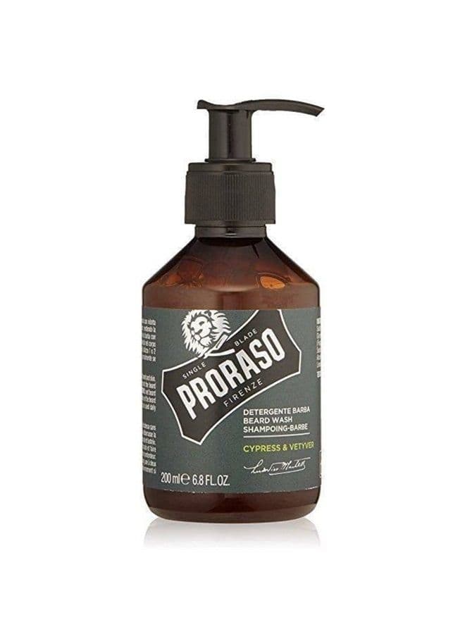 Beard Wash - Cypress and Vetyver, 6.8 Fl Oz