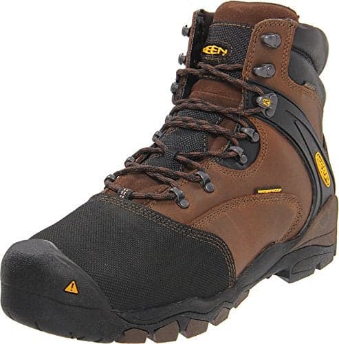 KEEN Utility Mens Louisville 6 Steel Toe Internal Metatarsal Guard Waterproof Work Boot Slate BlackSlate Black 12 Medium US