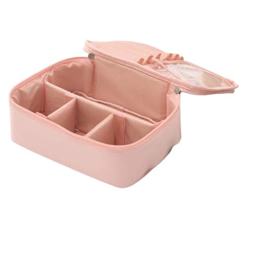 Jal seller Travel Cosmetic Bag Skincare Organizer Makeup Pouch with Dividers for Home and Travel Portable